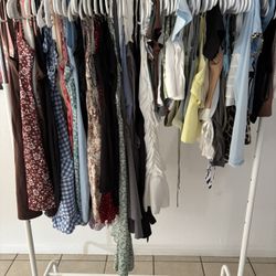 Huge Women’s Clothing Bundle (100+ Items) – Dresses & Tops – New!