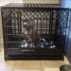 Heavy Duty Dog Crate Strong Metal Pet Kennel