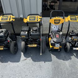 Dewalt Pressure washers different size different price