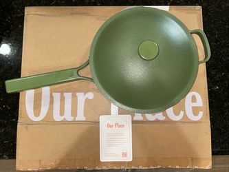 Our Place 10.5” Ceramic Non-Stick Always Pan Green w/ Few Nicks Like New In Box
