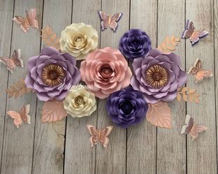 Nursery Paper Flowers Decor 🌸