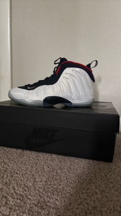 Nike Little posite one (GS) white, university red and navy blue