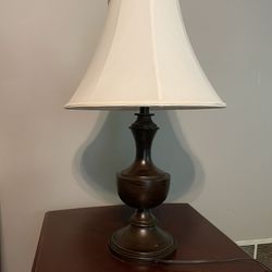 Dark Brown Wooden Lamp