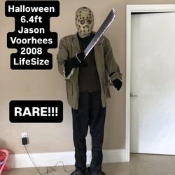 Halloween 6.4ft Tall Jason Voorhees Animatronic LifeSize Prop Collectible (RARE 2008)