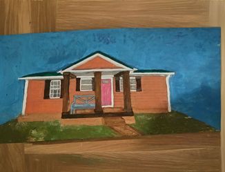 Personalized "Welcome to our home" painting