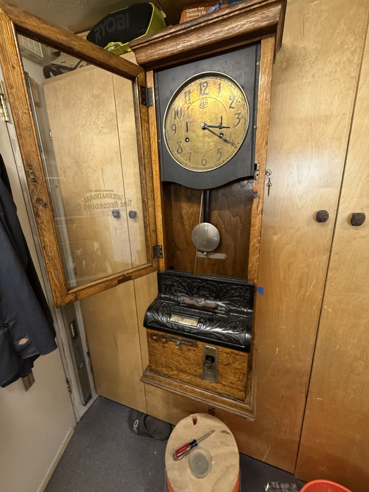 International Time Recorder Clock