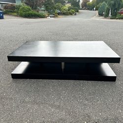 Large size black coffee table