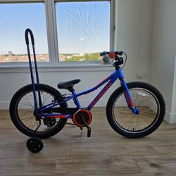 Specialized Riprock Coaster 20" Kids Bike + Training Wheels & Push Handle