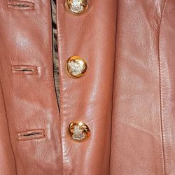 Vintage Audrey Talbott Genuine Leather Jacket Size Small