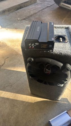1200  Watts  amp n 10 inch punch speaker