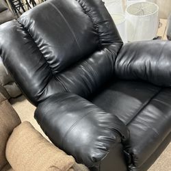 New leather recliner
