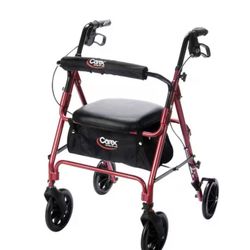 Brand New Red Seated Walker 4 Wheels
