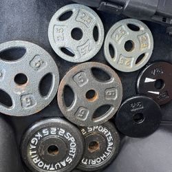 Pesas Para Barras ,para Hacer Ejercicios 25lb