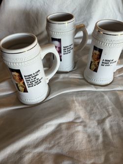 Ceramic Poet Mugs – Set of 3 – Literary Co Collectible Tankards