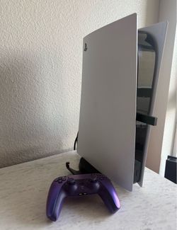 PlayStation 5 (Digital: Model # CFI-1115B) with Chroma Indigo controller