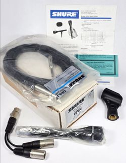 NEW Shure VP64 Video Production Omnidirectional Dynamic Microphone w/ Cables & Holder