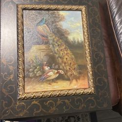 Classical Hand Painted Peacock