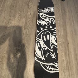 skateboard and comes with trucks already and wheels!