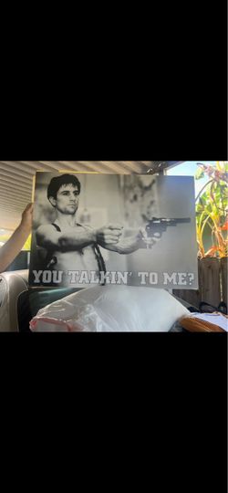 Taxi Driver 'You Talkin' To Me?' Canvas Print