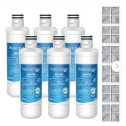 WD-LT1000PF Replacement for LG LT1000P/PC/PCS ThinQ Refrigerator Water Filter and air Filter, 6 Combo