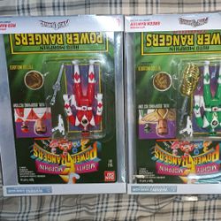 Bandai Legacy Collection Red & Green Ranger Auto Morphin Figures 
