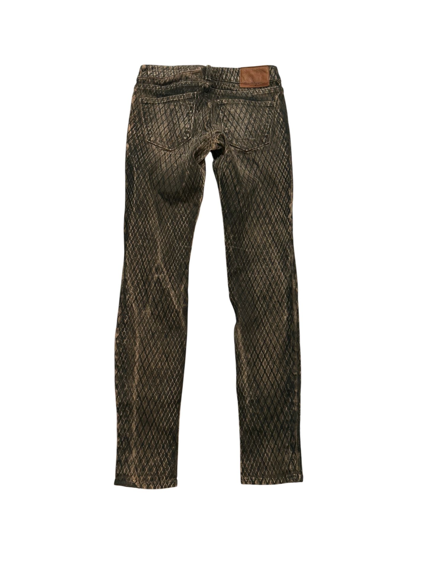True Religion Y2K Brown Snakeskin Pants