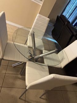 Round Glass coffee table