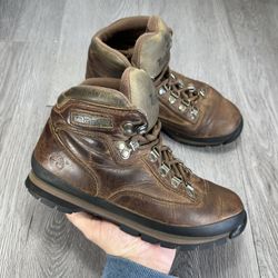 Timberland Euro Hiker 95310 Brown Leather Ankle Hiking Boots Women's Size 7M