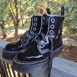 Molly Dr Martens Black Platform Boots