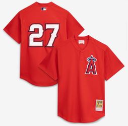 Vladimir Guerrero California Angels Authentic Batting Practice Jersey - Red
