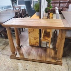 Reclaimed Wood Sofa Table (New)