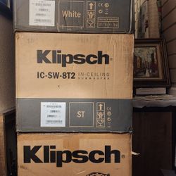 Klipsch IC-SW-8T2 In Ceiling Subwoofers 