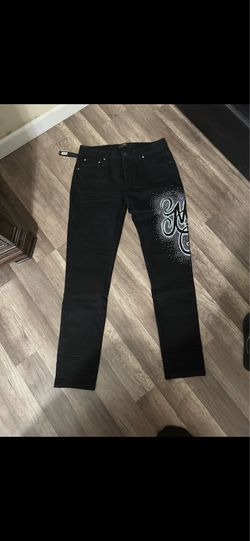 Amiri Black Jeans RhineStone size 34