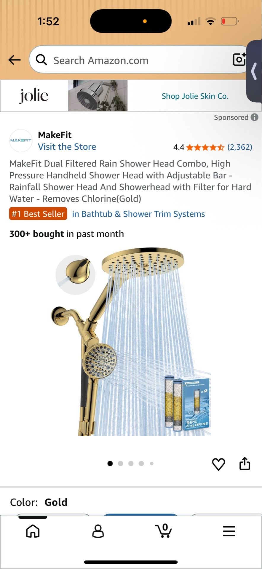 Rain shower head combo