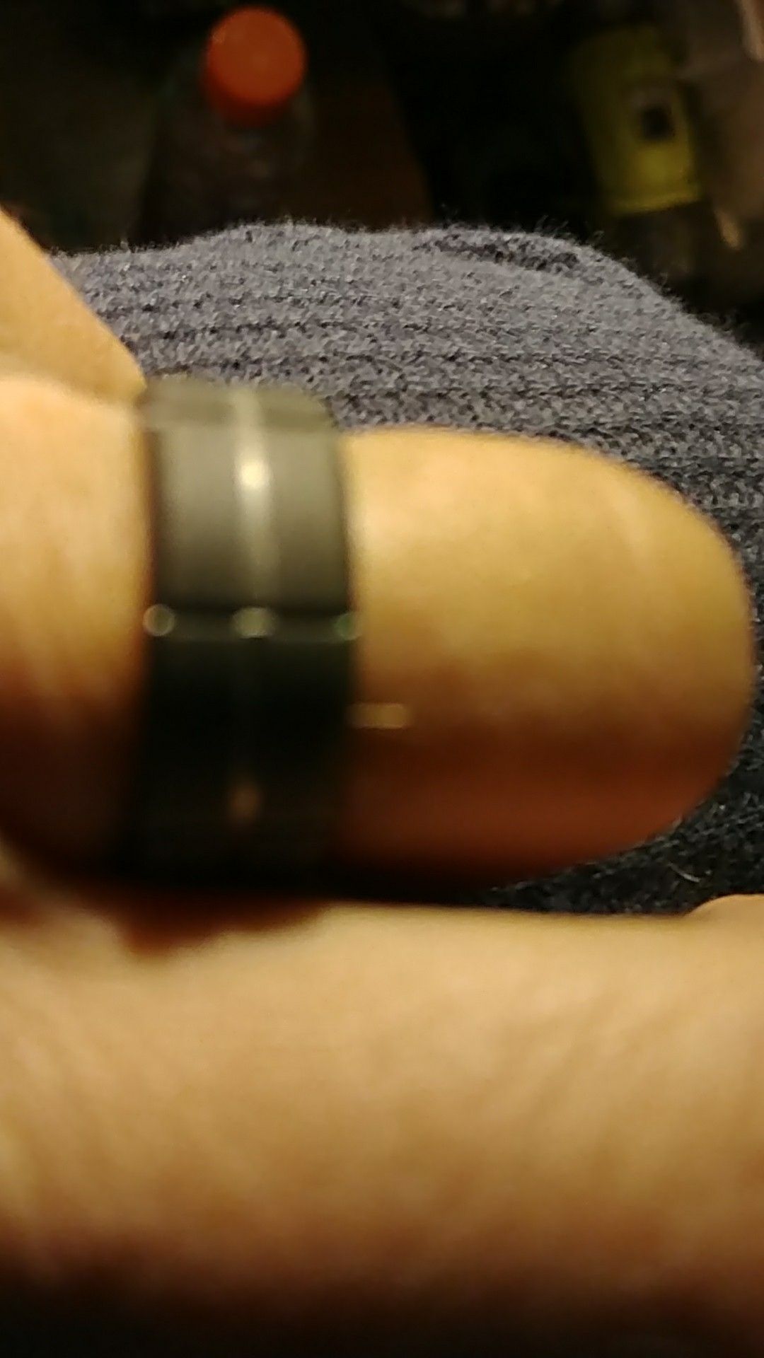 Man's wedding band Tungsten Fine Jewelry size 9&ahalf