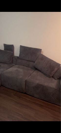 108" Boneless Couch with Chaise
