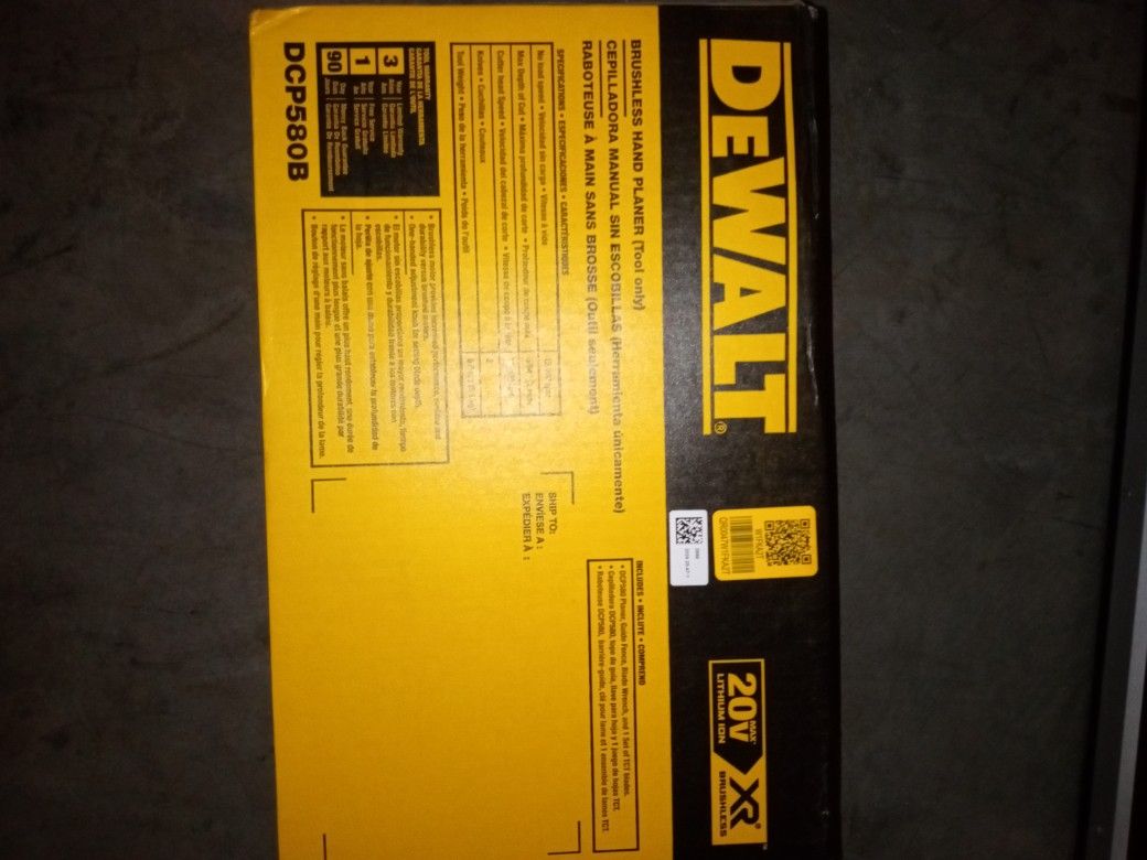 DeWalt Brushless Hand Planner Tool Only