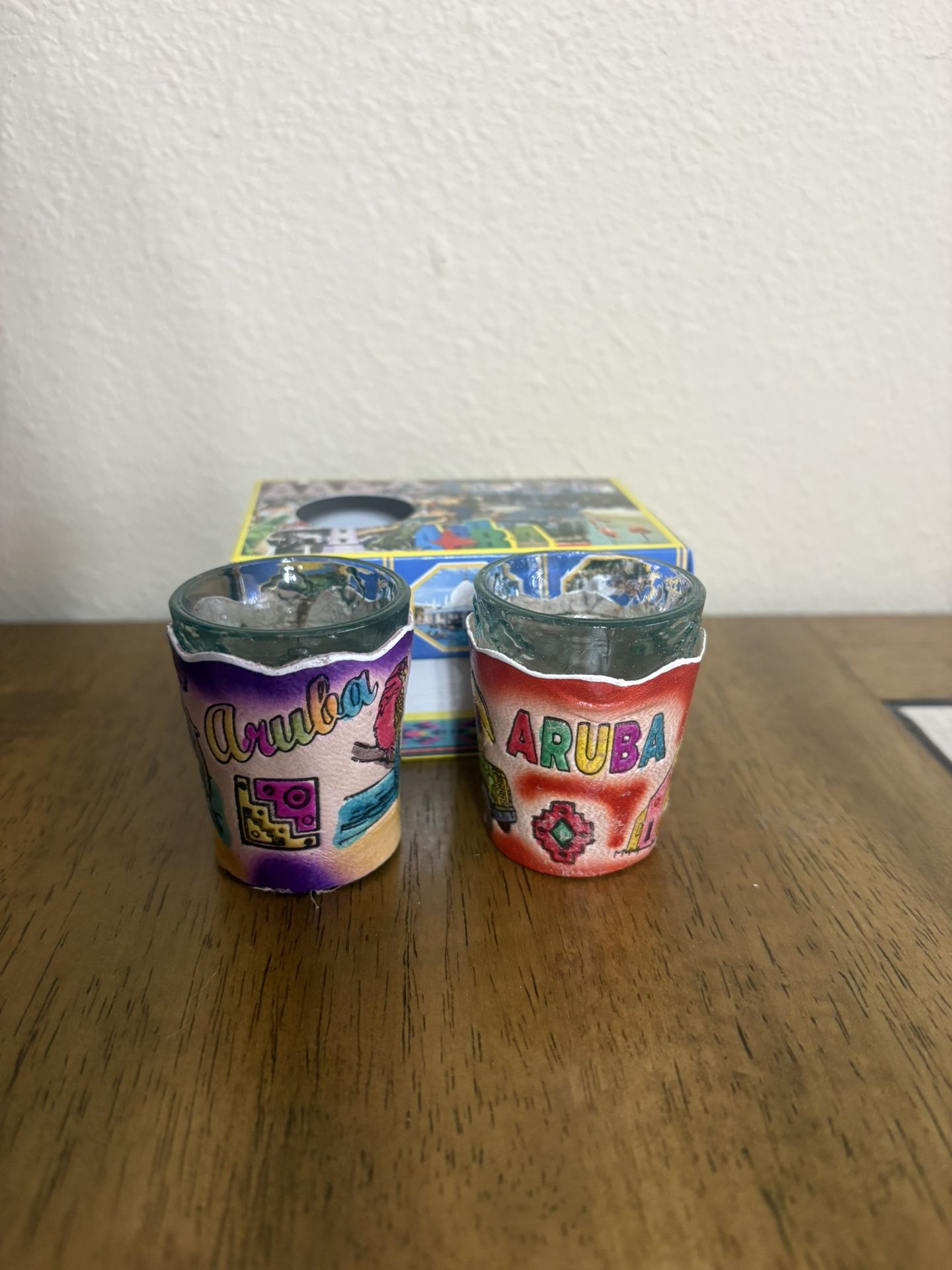 Aruba Shot Glasses In Box Set Of 2