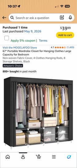 Portable closet