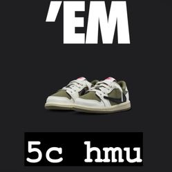 Retro Jordan 1 Travis Scott Medium Olive 