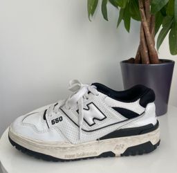 Women Size 6.5 New Balance 550 White Black Shoes Boy Size 5