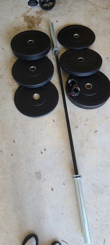 Rogue Barbell and Bumper Plates