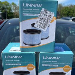 Three LINNIW HEPA Air Purifier Filters