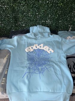 Sp5der Web Hoodie Baby Blue