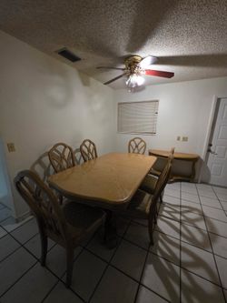 Solid wood dining table set