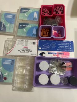 Used & new nail supplies (nail drill, tips, diamonds, etc)