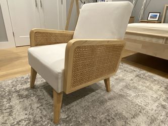 (Price Reduced!) Ascend Chair With Rattan Arms