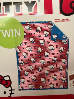 4th of July hello kitty quilt