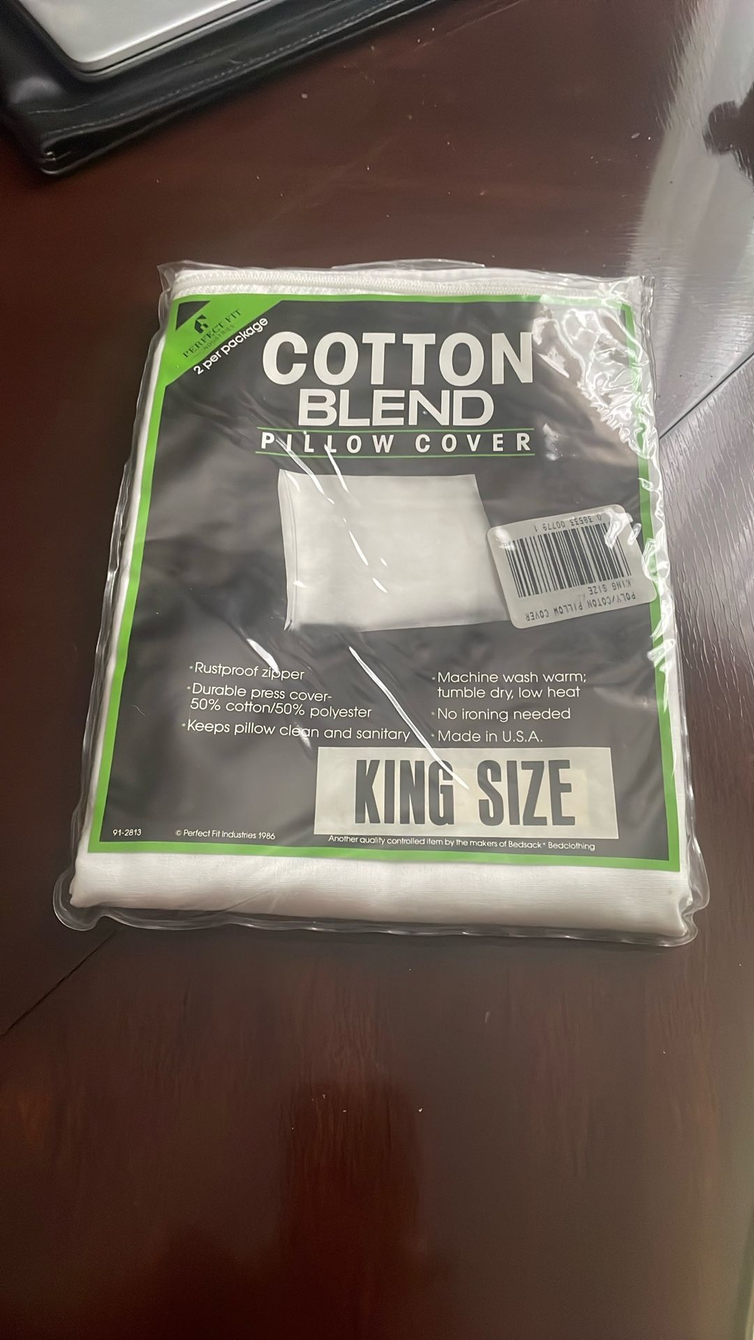 Package Of 2 King Size Pillow Cases