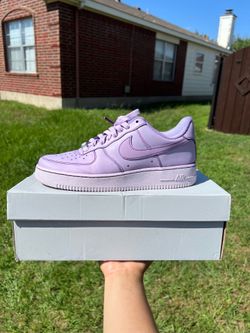 Dyed purple Nike air force 1 lows